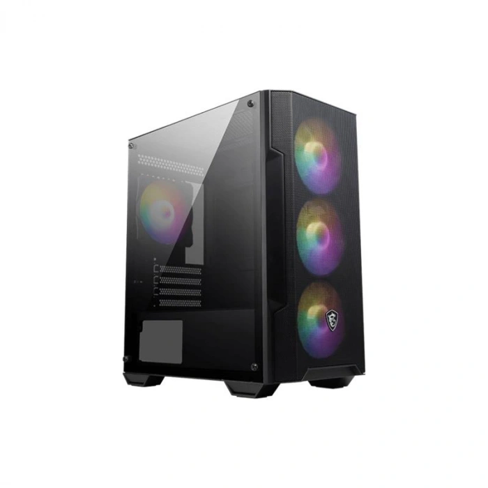 MSI MAG FORGE M100A AKRİLİK YAN PANEL 3X120MM 1X120MM ARGB FAN PSU YOK MATX GAMING KASA