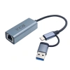 INCA IUTP-01T USB 3.0 TYPE-C 3.1 ETHERNET RJ45 1000MBPS ALUMINYUM KASA