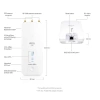 UBIQUITI RP-5AC-GEN2 ROCKET PRISM 5AC 5GHZ 500MBPS PTP/PTMP DIŞ ORTAM ACCESS POINT