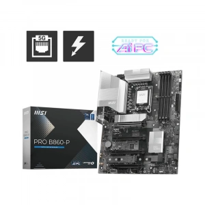 MSI PRO B860-P DDR5 8800MT/S 1XHDMI 1XDP 3XM.2 ATX 1851P (INTEL ULTRA PROCESSORS SERIES2)