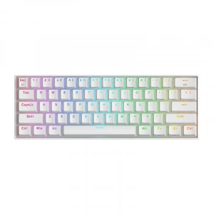 REDRAGON K530W DRACONIC PRO Q TR 60% KOMPAKT KABLOSUZ-BLUETOOTH 2.4G SWITCH MEKANİK KLAVYE BEYAZ