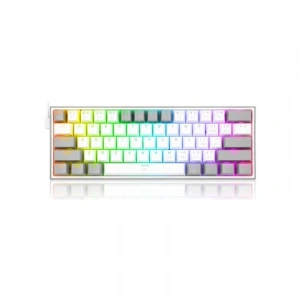 REDRAGON K617 FIZZ RGB RED SWITCH MEKANİK OYUNCU KLAVYESİ BEYAZ/GRİ