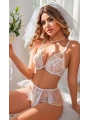 Kadın Seksi Beyaz Dantel Fantezi Kostümü 2123