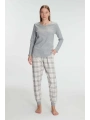 Anıl Pamuklu Uzun Kol Pijama Takımı