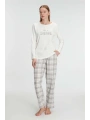 Anıl Uzun Kol Pamuklu Kışlık Pijama Takımı