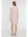Morliva  Cotton Modal Uzun Kol Gecelik