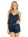Morliva  Lacivert Saten Şort Takımı 9204
