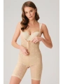 Morliva  Toparlayıcı Vücut İnceltici Dikişli Fermuarlı Uzun Paca Altı Açık Sıkı Badi Korse