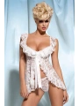 Beyaz Dantelli Fantazi Gecelik TM1214