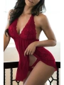 Bordo Dantelli Gecelik Takım TM1253