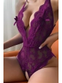 Dantel Özel Bölgesi Açık Babydoll