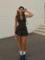 ELEANOR POLİVİSKON ELBİSE GRİ