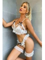 Fırfırlı Fantezi Sütyen Külot Takım