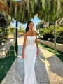 GOWN DANTEL BÜSTİYER & SATEN ETEK TAKIM BEYAZ