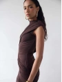 IRINA SANDY ELBİSE KAHVERENGİ