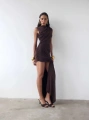 IRINA SANDY ELBİSE KAHVERENGİ