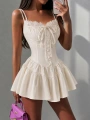 MANDELA CORSET ELBİSE BEYAZ