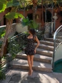 MARİSA CORSET BASKILI ELBİSE SİYAH