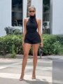 MIAMI ŞORT BLUZ TAKIM SİYAH