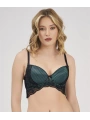 MOONLIGHT 2212 ÖZEL LASTİK DETAYLI DESTEKLİ YEŞİL SÜTYEN
