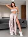 Morliva 3 parçadan oluşan saten takım