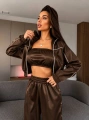 Morliva 3 parçadan oluşan saten takım