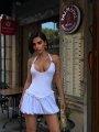 Morliva Aksesuarlı Mini Boy Elbise 1113