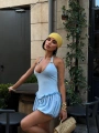 Morliva Aksesuarlı Mini Boy Elbise 1113