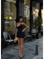Morliva Aksesuarlı Mini Boy Elbise 1113