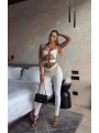Morliva dalgıç kumaş tokalı askılı maksi tulum(zincir dahil değildir) 2199