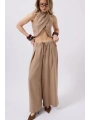 Morliva Düşük Bel Oversize Keten Pantolon