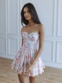 Morliva Florita Jessica Kumaş Elbise Pembe