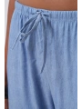 Morliva İnce Kemerli Bağcık Detay Pantolon