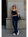 Morliva İp Askılı Bluz Wide Leg Pantolon İkili Takım