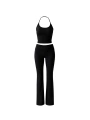 Morliva İp Askılı Bluz Wide Leg Pantolon İkili Takım