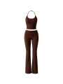 Morliva İp Askılı Bluz Wide Leg Pantolon İkili Takım