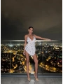 Morliva İp askılı kloş elbise