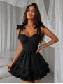 Morliva Jasmin Poplin Elbise Siyah