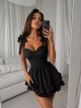 Morliva Jasmin Poplin Elbise Siyah