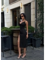 Morliva Midi Boy Gloplu Omuz Fırfır Dress 1067
