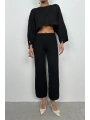 Morliva Oversize Triko Bluz Pantolon Takım