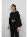 Morliva Oversize Triko Bluz Pantolon Takım