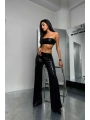 Morliva Payetli Wide Leg Pantolon