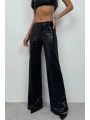 Morliva Payetli Wide Leg Pantolon