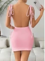 Morliva Pembe Fantezi Clup Elbisesi 5034