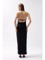Morliva Şal Yaka Dekolte Maxi Elbise