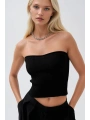 Morliva Straplez Dokulu Crop