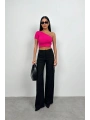 Morliva Tek Omuz Crop Bluz