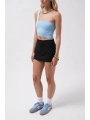 Morliva Tek Omuz Crop Bluz
