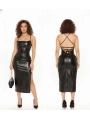 Morliva Uzun Deri Sırt Dekolteli Elbise